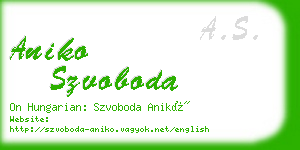 aniko szvoboda business card